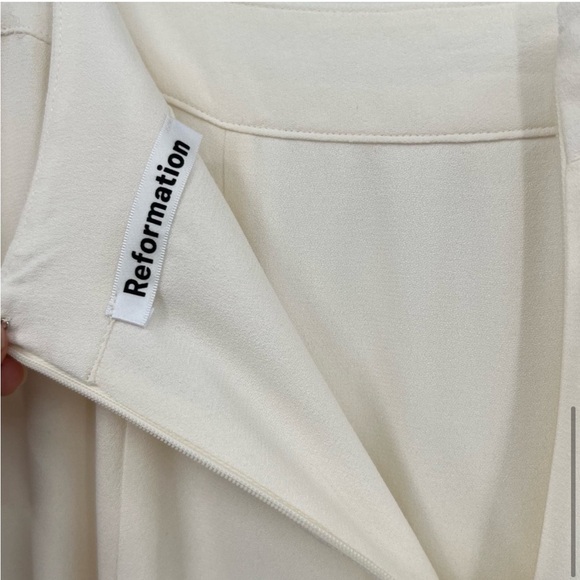 LIMITED EDITION Reformation Brynna Two Piece Wedding Crop Top Skirt Dress Set - Picture 8 of 10